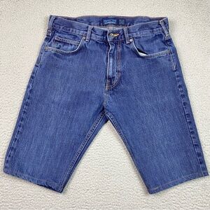 Patagonia DIY Jean Shorts Men's Size 33 Blue Denim Jorts 12" Inseam Organic